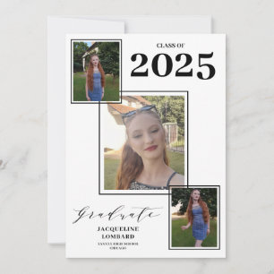 Multiple Photos Graduation Announcement