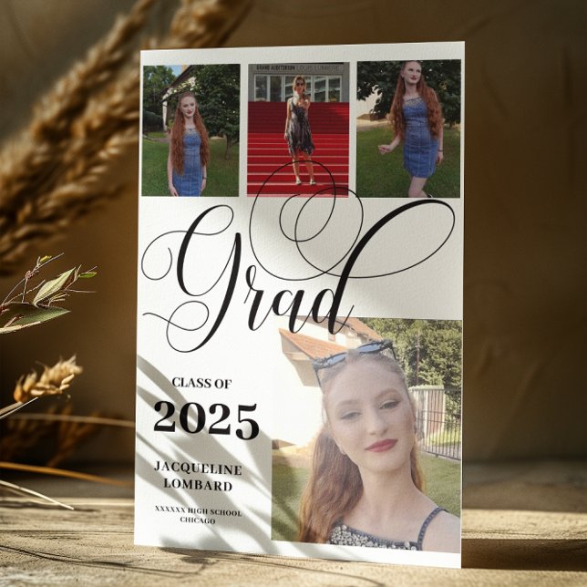 Multiple Photos Graduation Announcement (Creator Uploaded)