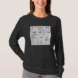 Multiple Power Outlet Plug World Countries Differe T-Shirt