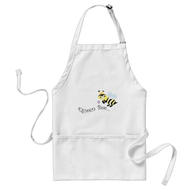 (multiple products selected )Queen Bee Adult Apron (Front)