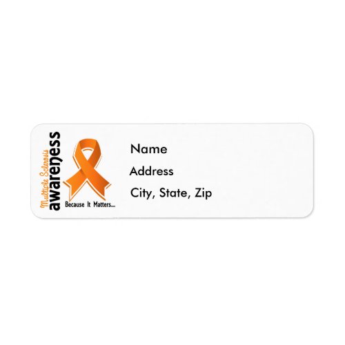 Multiple Sclerosis Awareness 5 Label