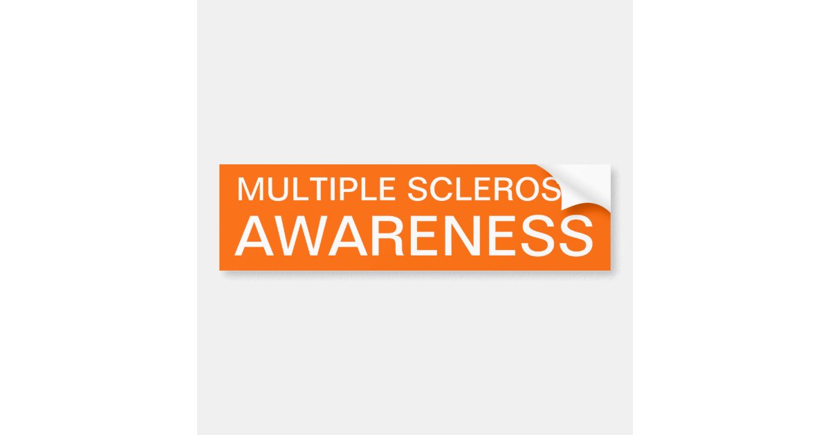 Multiple Sclerosis MS Awareness Ribbon Sparkle Car Window Sticker Decal  Gift (4)