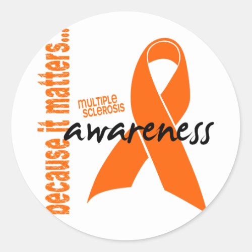 Multiple Sclerosis Awareness Classic Round Sticker