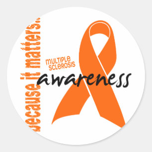 Multiple Sclerosis Awareness Classic Round Sticker