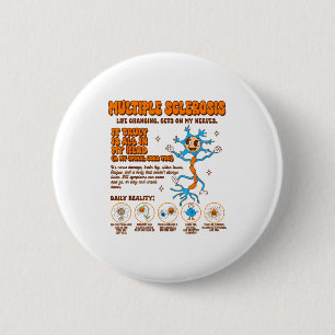 Multiple Sclerosis Awareness Gets On My Nerves Ms  Button