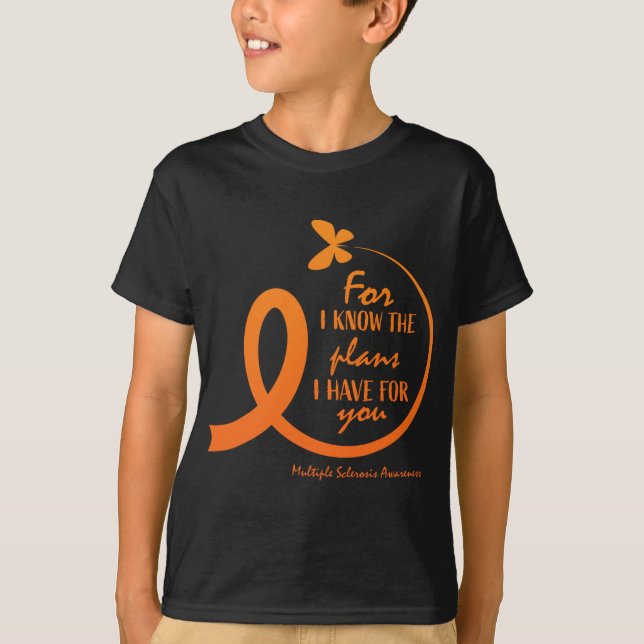 Multiple Sclerosis Awareness Gift Christian Bible  T-Shirt (Front)