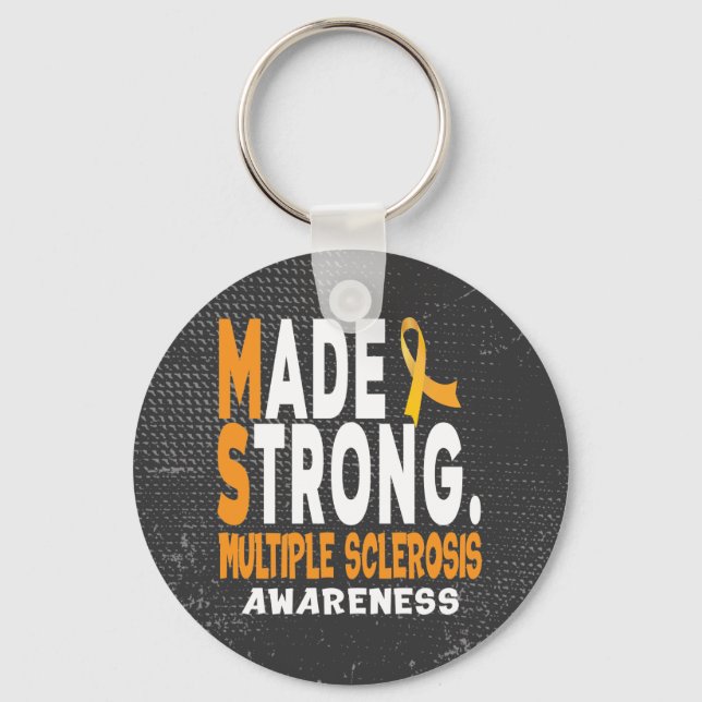 Multiple Sclerosis Awareness Keychain (Front)
