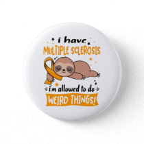 Multiple Sclerosis Awareness Month Ribbon Gifts Button