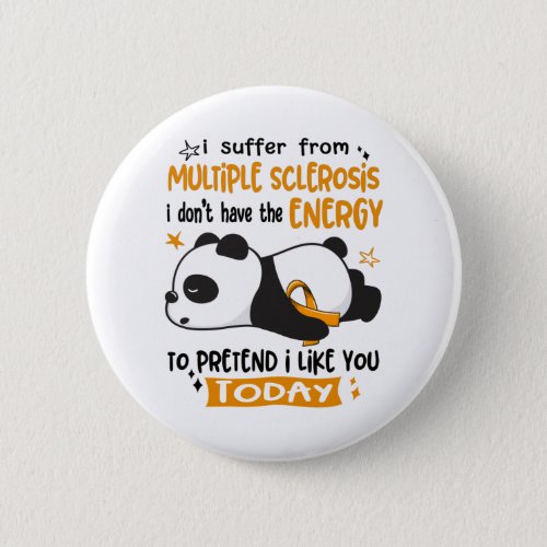 Multiple Sclerosis Awareness Month Ribbon Gifts Button