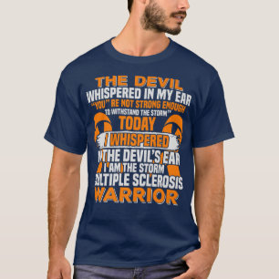 Multiple Sclerosis Awareness MS Orange Ribbon Men  T-Shirt