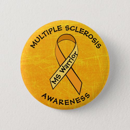 Multiple Sclerosis Awareness MS Ribbon Button