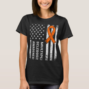 Multiple Sclerosis Awareness Orange Ribbon 2  T-Shirt