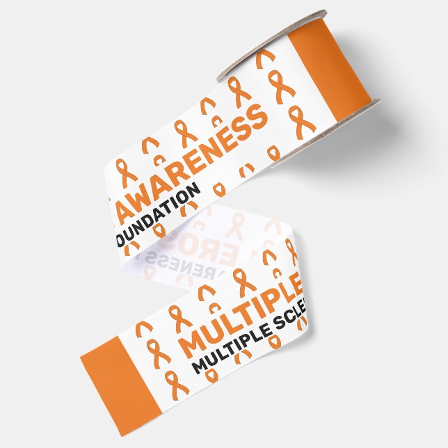 Multiple Sclerosis Awareness Patten Ribbon (Front+Back)
