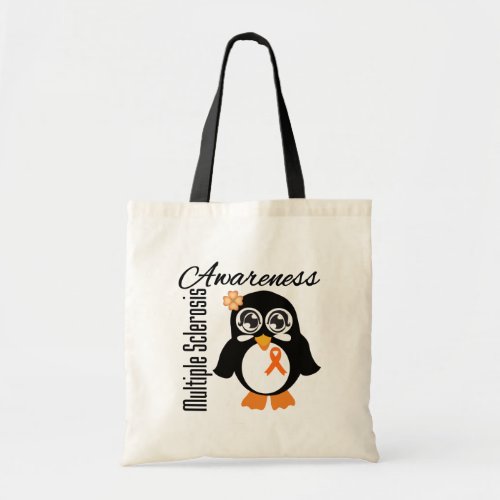 Multiple Sclerosis Awareness Penguin Tote Bag