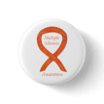 Multiple Sclerosis Awareness Ribbon Custom Pins