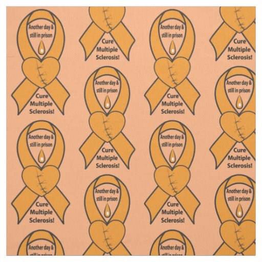 Multiple Sclerosis Awareness Ribbon Fabric