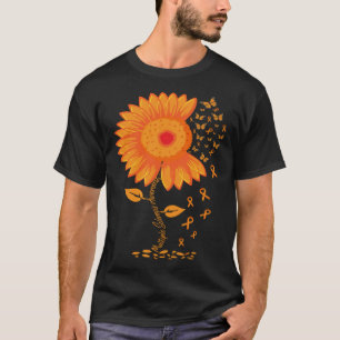 Multiple Sclerosis Awareness Ribbon Flower MS butt T-Shirt