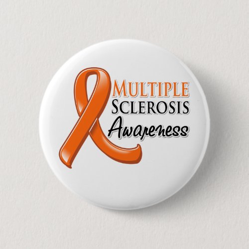 Multiple Sclerosis Awareness Ribbon Pinback Button