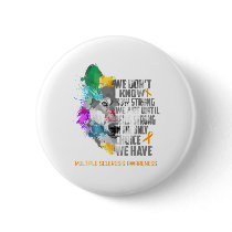 Multiple Sclerosis Awareness Ribbon Support Gifts Button
