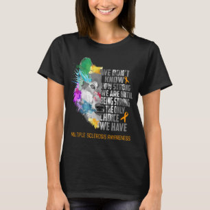 Multiple Sclerosis Awareness Ribbon Support Gifts T-Shirt