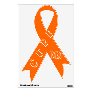 Multiple Sclerosis Awareness Ribbon Wall Sticker