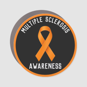 Multiple Sclerosis Awareness Round Car Magnet