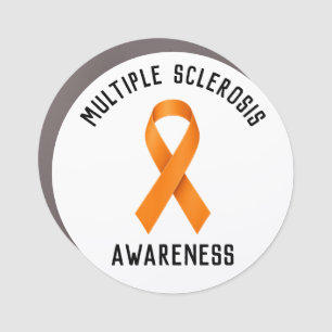 Multiple Sclerosis Awareness Round Car Magnet 