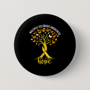 Multiple sclerosis awareness tree hope ms survivor button