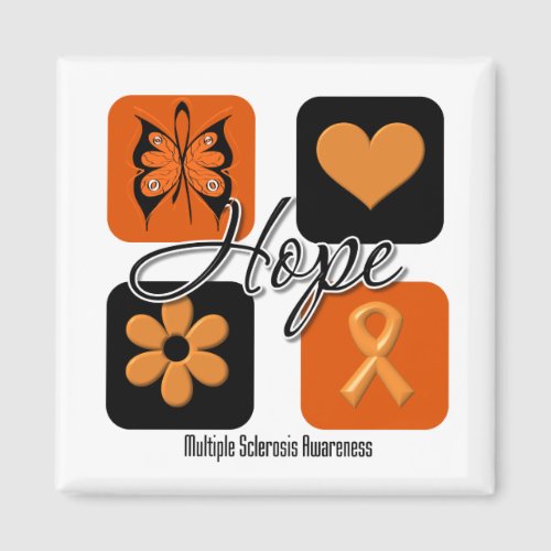 Multiple Sclerosis Hope Love Inspire Awareness Magnet