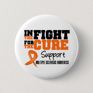 Multiple Sclerosis In The Fight For The Cure Button