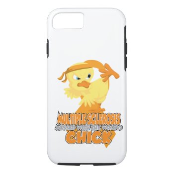 Multiple Sclerosis Messed With The Wrong Chick Iphone 8/7 Case by fightcancertees at Zazzle