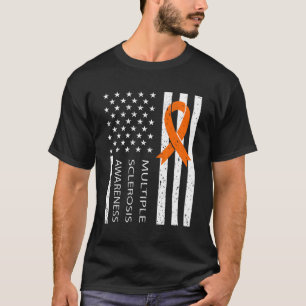 Multiple Sclerosis Ms Awareness  Orange Ribbon 3 T-Shirt