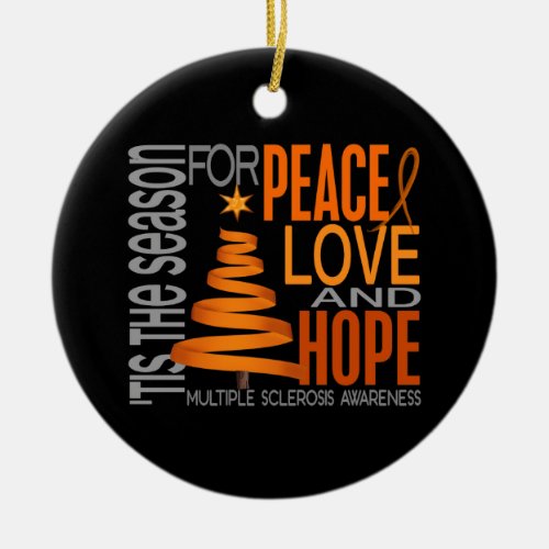 Multiple Sclerosis MS Christmas 1 Ornaments