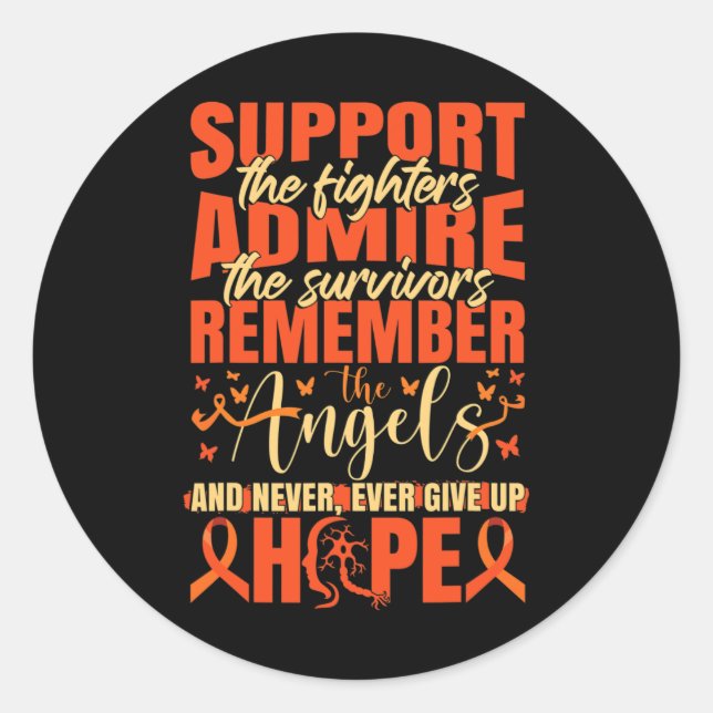 Multiple Sclerosis Ms  Classic Round Sticker (Front)