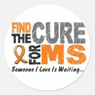 Multiple Sclerosis MS Find The Cure 1 Classic Round Sticker