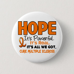 Multiple Sclerosis MS HOPE 1 Pinback Button