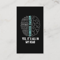 Multiple Sclerosis MS It's All In My Head Business Card