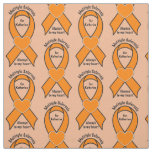 Multiple Sclerosis, MS, Name Customizable Ribbon Fabric