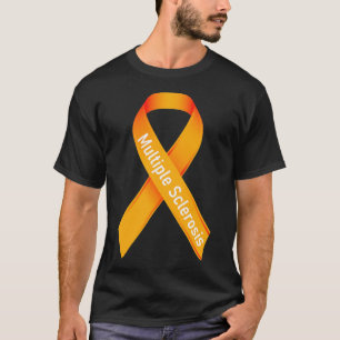Multiple Sclerosis MS Orange Awareness Ribbon T-Shirt