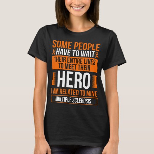 Multiple Sclerosis Ribbon MS Warrior Survivor T_Shirt