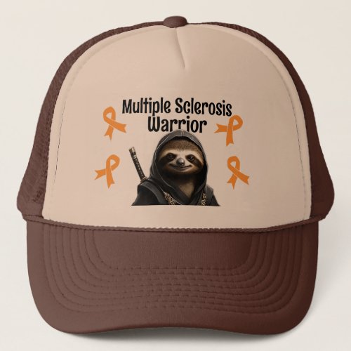Multiple Sclerosis Sloth Warrior Trucker Hat