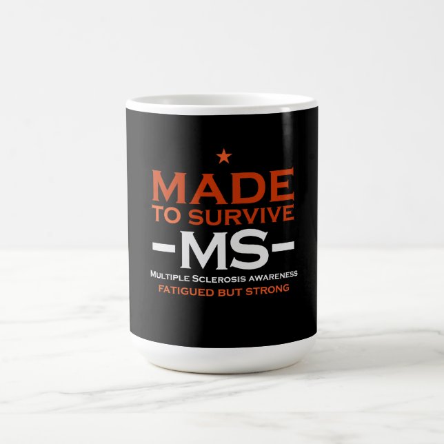 multiple sclerosis Survivor Support Awareness Coffee Mug (Center)