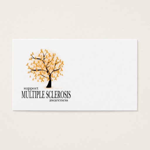 Customizable Multiple Sclerosis Tree Business Cards