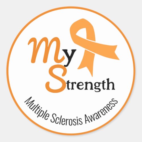 Multiple Sclerosis Typography Sticker