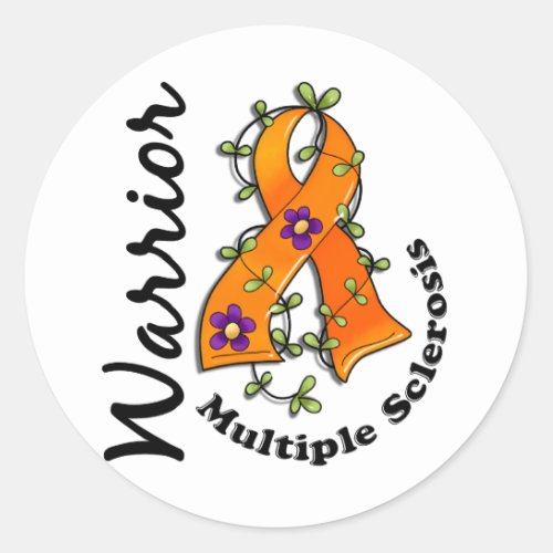 Multiple Sclerosis Warrior 15 Classic Round Sticker