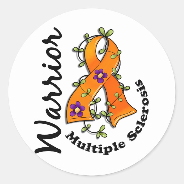 Multiple Sclerosis Warrior 15 Classic Round Sticker | Zazzle.com