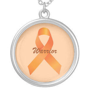 Multiple Sclerosis Warrior, MS fighter, awareness Silver Plated Necklace