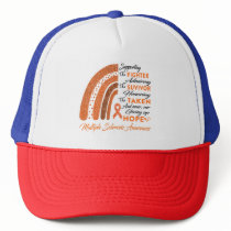 Multiple Sclerosis Warrior Supporting Fighter Trucker Hat