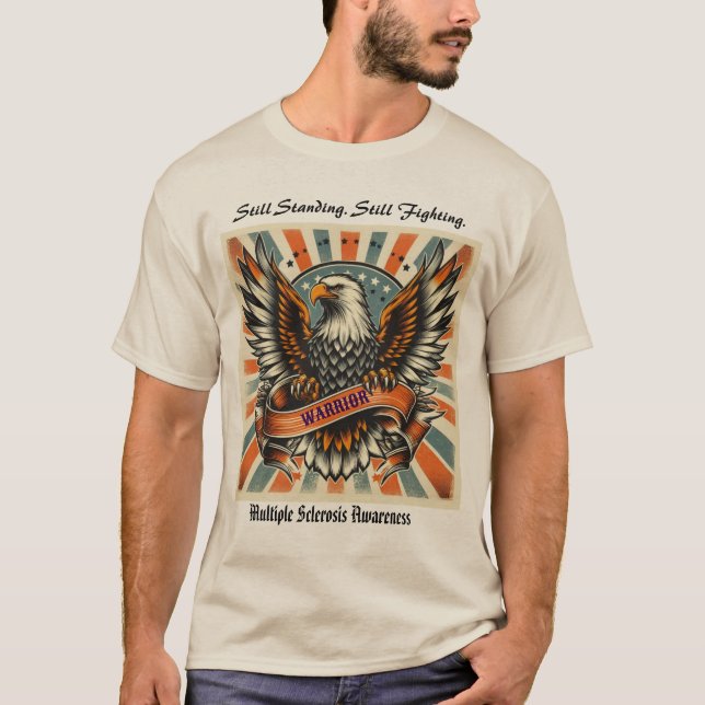 Multiple Sclerosis Warrior Tee – Vintage EaT-Shirt (Front)