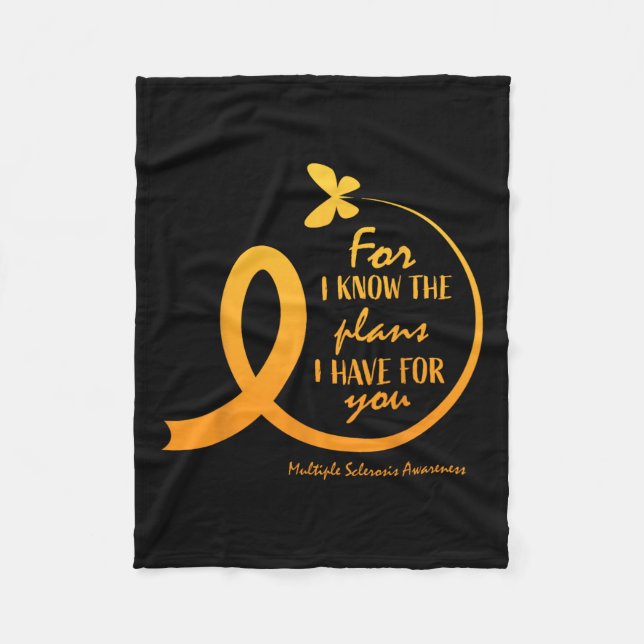 Multiple Sclerosis Women Mom Christian Bible  Fleece Blanket (Front)